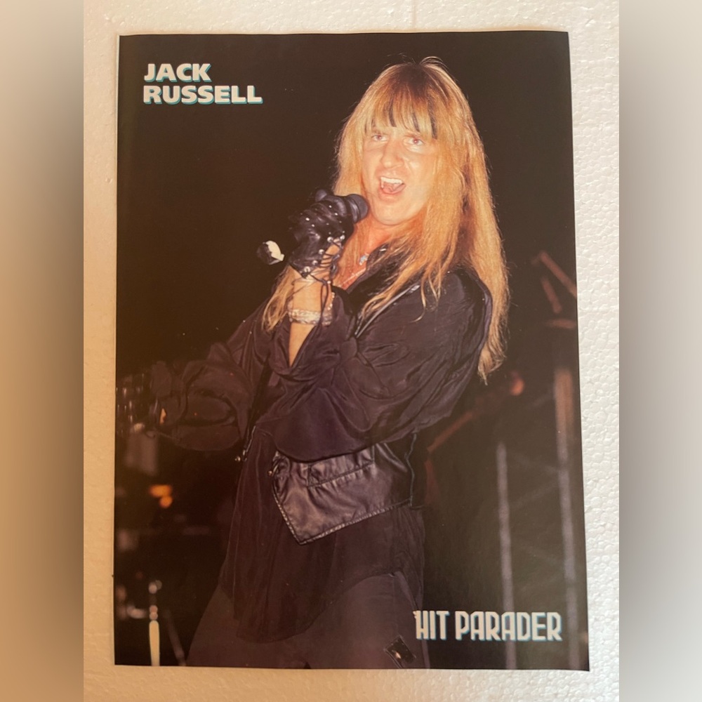 Great White’s Jack Russell Hit Parader Pinup